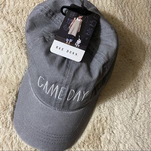 Rae Dunn Gray GAME DAY Baseball Cap Hat